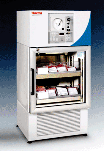 Image: Blood Bank Refrigerator (Photo courtesy of Thermo Electron).